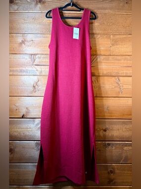 Roxy Sleeveless Criss-Cross Back Burgundy Maxi Dress XXL ❤️